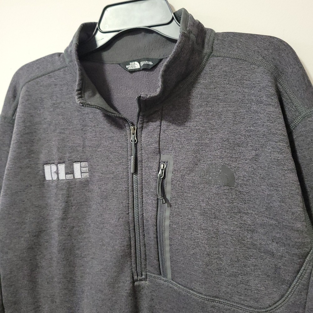 The North Face Canyonlands 1/2 Zip Pullover Men XL Heathered Gray Fleece Outdoor